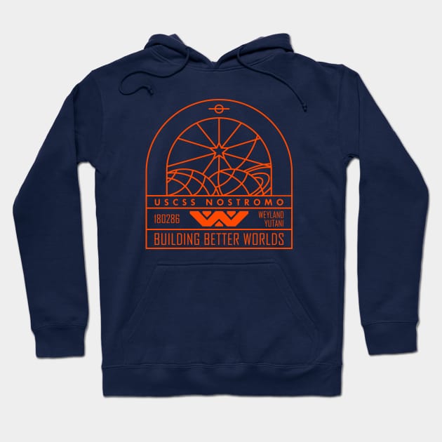 Nostromo Weyland Yutani Ship Hoodie by BadBox